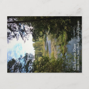 Fluss Clackamas, Oregon Postkarte