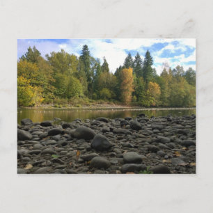 Fluss Clackamas, Oregon Postkarte