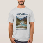 Fluss Confluence Ash T - Shirt (Vorderseite)