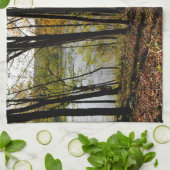 Fluss Connecticut Geschirrtuch (Gefaltet)