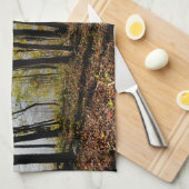 Fluss Connecticut Geschirrtuch (Viertel Falte)