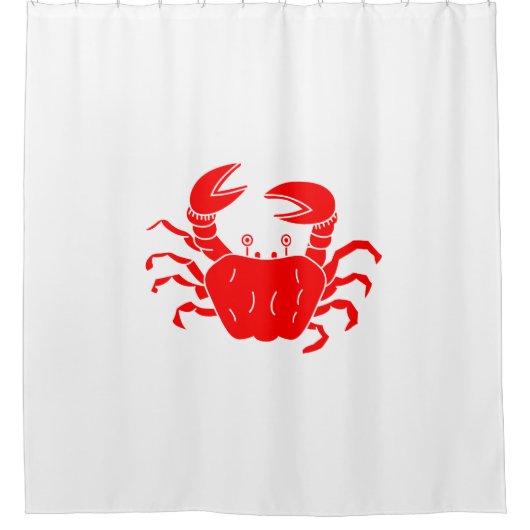 Fluss Crab Duschvorhang (Vorderseite)