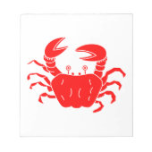 Fluss Crab Notizblock (Vorderseite)