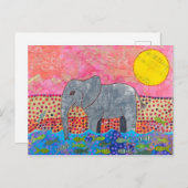 Fluss Crossing Postkarte (Vorne/Hinten)