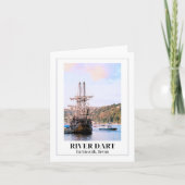 Fluss Dart, Dartmouth, Devon Karte (Vorderseite)