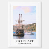 Fluss Dart, Dartmouth, Devon Magnet (Vorderseite)