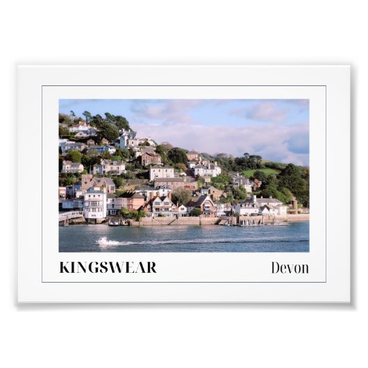 Fluss Dart, Kingswear, Devon Fotodruck (Vorne)