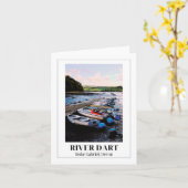 Fluss Dart, Stoke Gabriel, Devon Karte (Gelbe Blume)