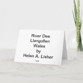 Fluss Dee bei Llangollen Feiertagskarte (Rückseite)