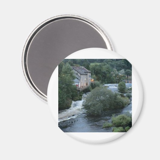 Fluss Dee bei Llangollen, Wales Magnet (Vorderseite/Rückseite)