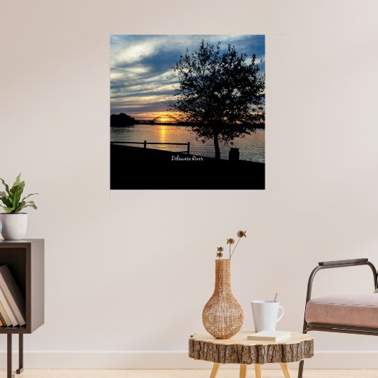 Fluss Delaware, landschaftliches Foto, Poster (Wohnzimmer 3)