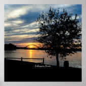 Fluss Delaware, landschaftliches Foto, Poster (Vorne)
