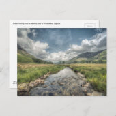 Fluss, der aus dem Buttermere-See in Windermere fl Postkarte (Vorne/Hinten)