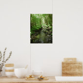 Fluss, der durch Wälder fließt. Poster (Küche)