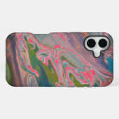 Fluss der Farben Fluss Farbe Kunst iPhone Hülle (Rückseite (Horizontal))
