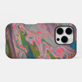 Fluss der Farben Fluss Farbe Kunst iPhone Hülle (Rückseite (Horizontal))