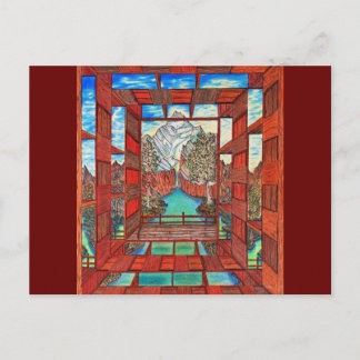 Fluss der Heillinie Postkarte