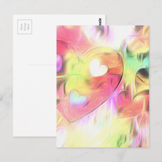 Fluss der Liebe Postkarte (Vorne/Hinten)