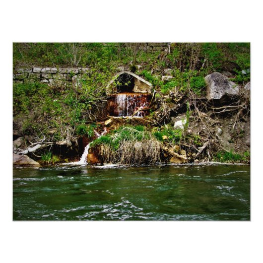 "Fluss der Mühle" Fotodruck (Vorne)