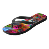 Fluss der Souls Beach Custom erstellt Flip Flops Badesandalen (Schrägansicht)