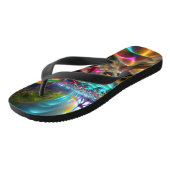 Fluss der Souls Beach Custom erstellt Flip Flops Badesandalen (Schrägansicht)