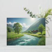 Fluss der Stille Feiertagskarte