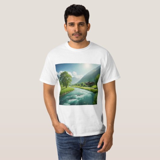 Fluss der Stille T-Shirt (Vorne ganz)