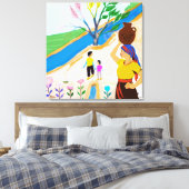 Fluss der Wurzeln: Leben im Blut Leinwanddruck (Insitu (Schlafzimmer))