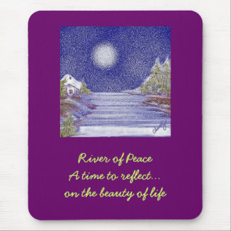 Fluss des Friedens Mousepad