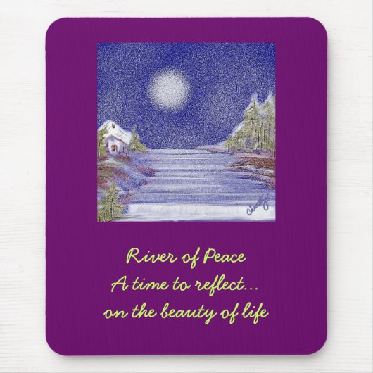 Fluss des Friedens Mousepad (Vorne)