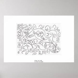 Fluss des Lebens Poster