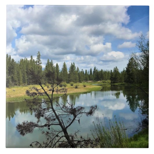 Fluss Deschutes, OR Fliese (Vorderseite)