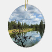 Fluss Deschutes, OR Keramik Ornament (Links)