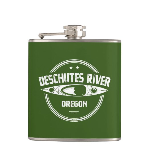 Fluss Deschutes, Oregon Flachmann (Vorderseite)