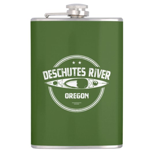 Fluss Deschutes, Oregon Flachmann (Vorderseite)