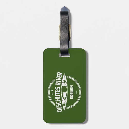 Fluss Deschutes, Oregon Gepäckanhänger (Rückseite vertikal)