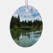 Fluss Deschutes, Oregon Keramik Ornament (Rechts)