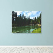 Fluss Deschutes, Oregon Leinwanddruck (Insitu (Holzboden))
