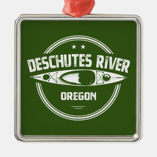 Fluss Deschutes, Oregon Ornament Aus Metall (Vorne)