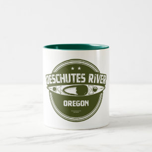 Fluss Deschutes, Oregon Zweifarbige Tasse