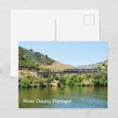 Fluss Douro, Portugal Postkarte (Vorne/Hinten)