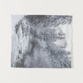 Fluss durch den Winterwald Mojstrana Wandteppich (Vorderseite (Horizontal))