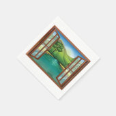 Fluss durch ein offenes Papier Napkins Serviette (Ecke)