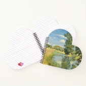 Fluss durch eine ernste Landschaft, Sommer Notizblock (Innenseite)