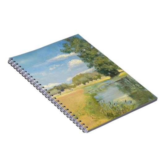 Fluss durch eine ernste Landschaft, Sommer Notizblock (Rechte Seite)