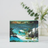 Fluss durch George Wesley Bellows Postkarte (Stehend Vorderseite)