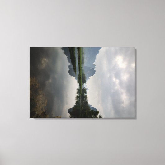 Fluss durch Ming Shi Dorf 1 Leinwanddruck (Vorderseite)