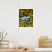 Fluss durch Wald, Fall, Oregon Poster (Küche)