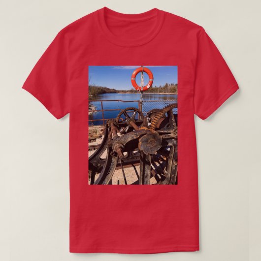 Fluss Eisenbahn T-Shirt (Design vorne)