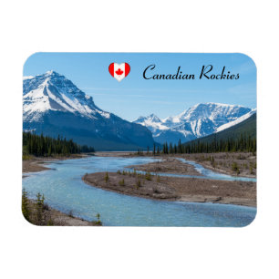 Fluss entlang der Icefields Parkway Highway 93 - K Magnet